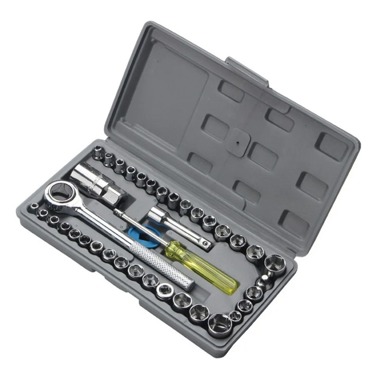 GENERICO - Juego Dado 40 Pcs 1/4-3/8 Chicharra Bici Moto Auto