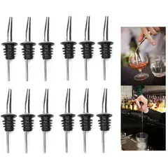 GENERICO - Pack 12 Dosificadores Dispensador De Licor Kit Bartender Set