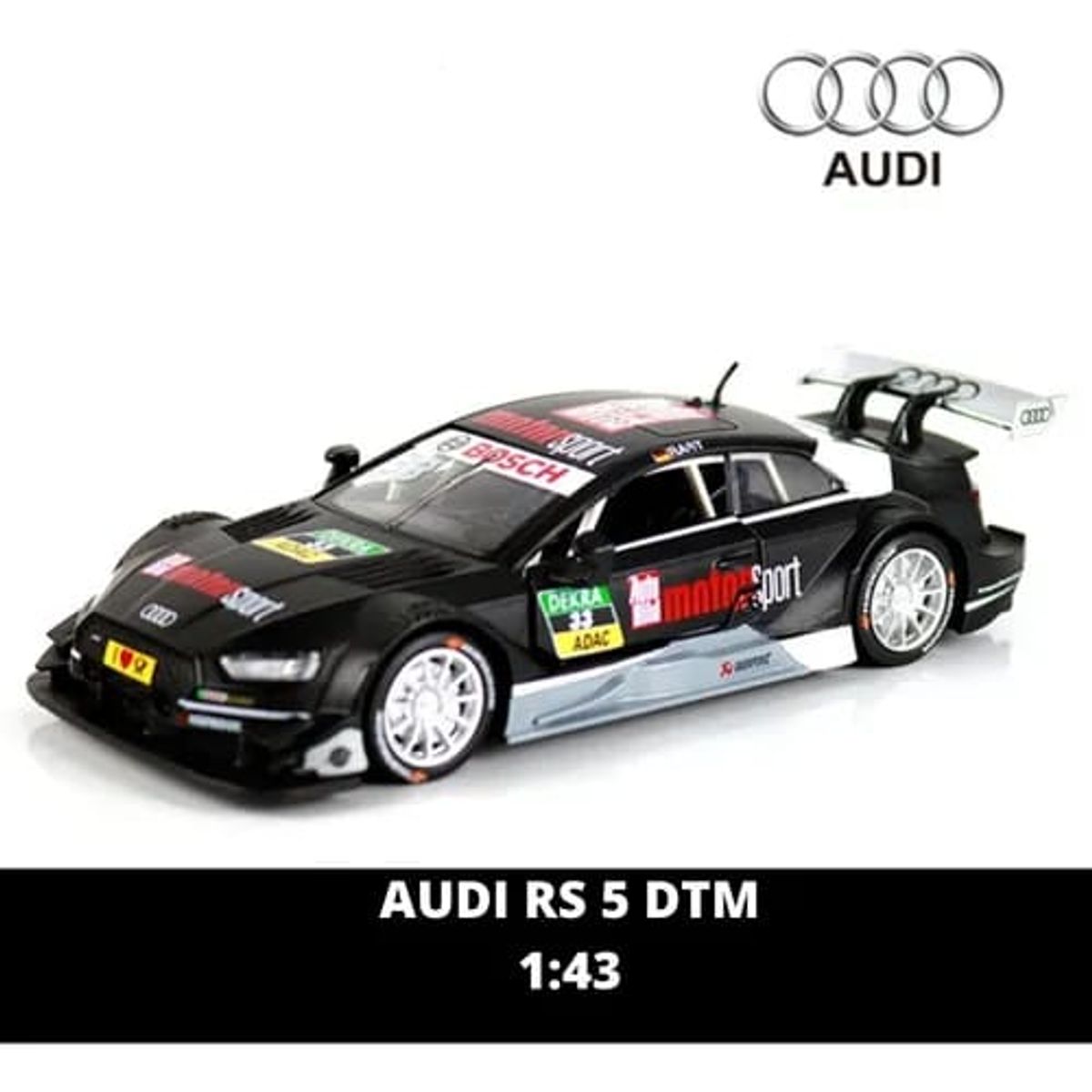 GENERICO - Autos Coleccion Audi RS 5 DTM 1 :43 negro