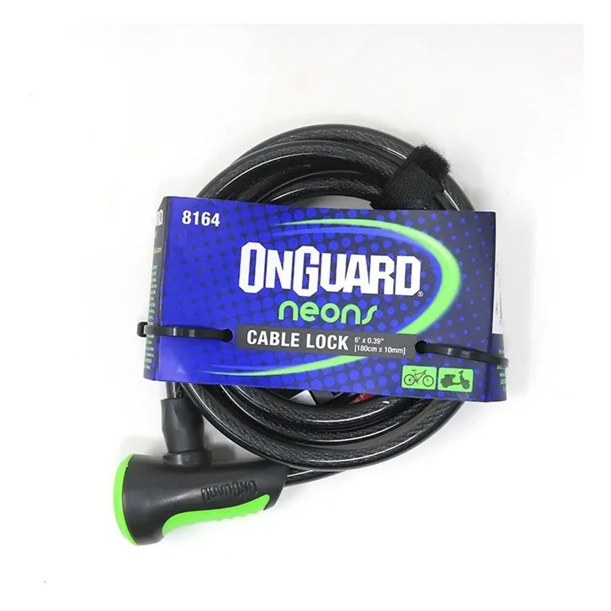 GENERICO - Candado Bici Onguard Espiral Cllave 180cm X 10mm C Soporte