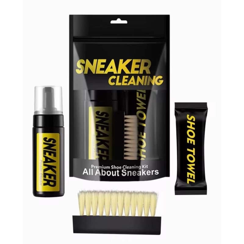 GENERICO - Kit Limpieza Zapatos Y Zapatillas 3 En 1 Espuma Sin Agua