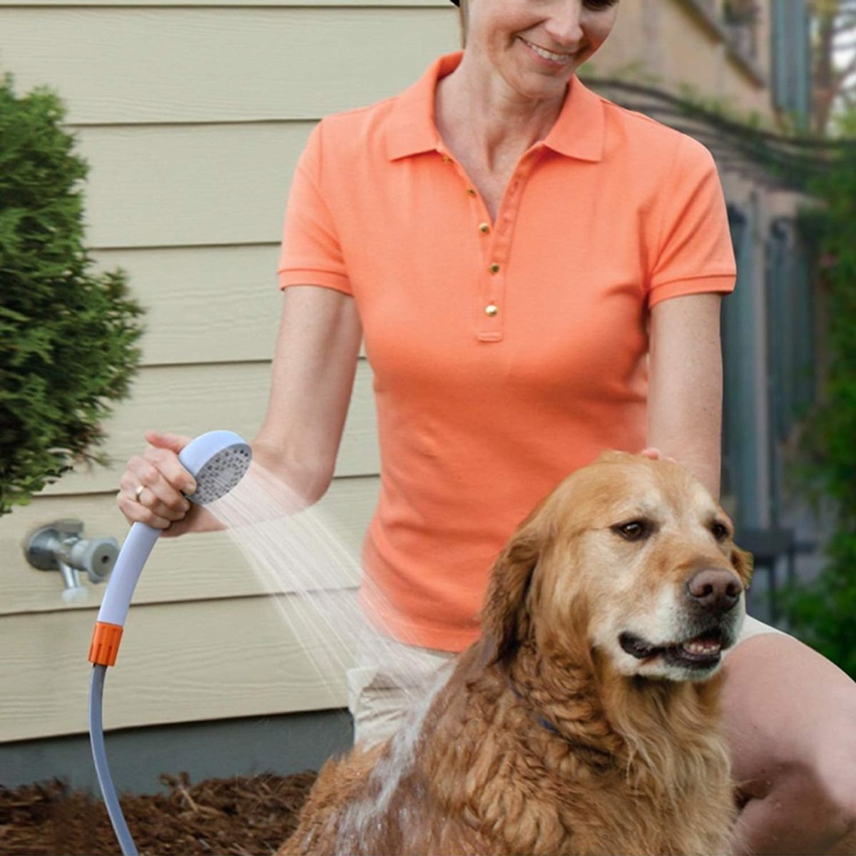 PUREPOWER - Ducha portátil para campamentos recargable - Azul
