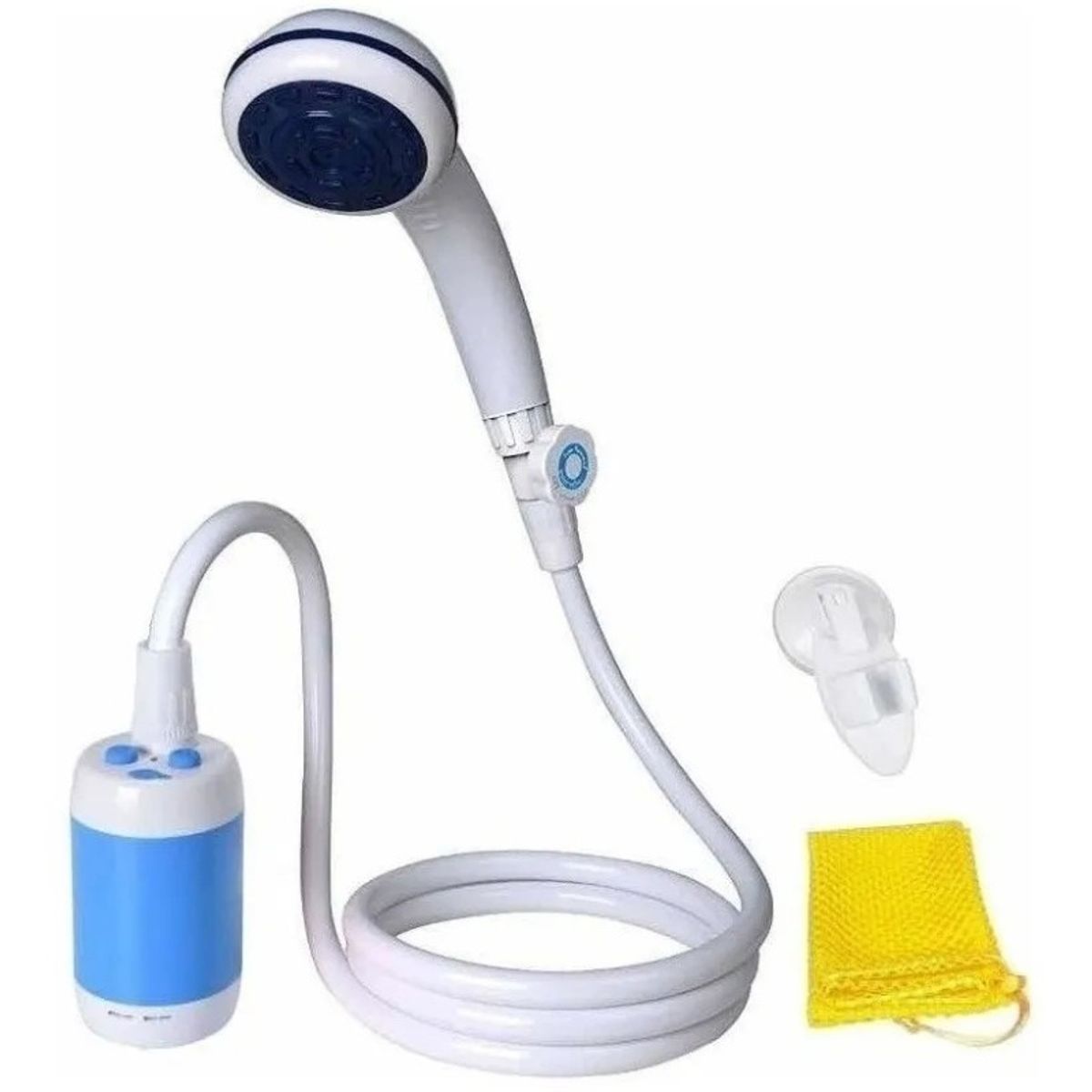 PUREPOWER - Ducha portátil para campamentos recargable - Blanco