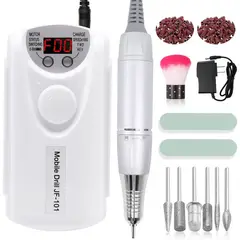 PUREPOWER - Taladro de uñas recargable de 3500RPM con Kit de brocas