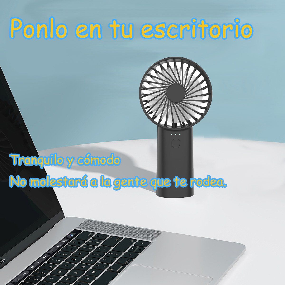 GENERICO - Mini Ventilador Ventilador USB Portátil Para Trabajar Viajar