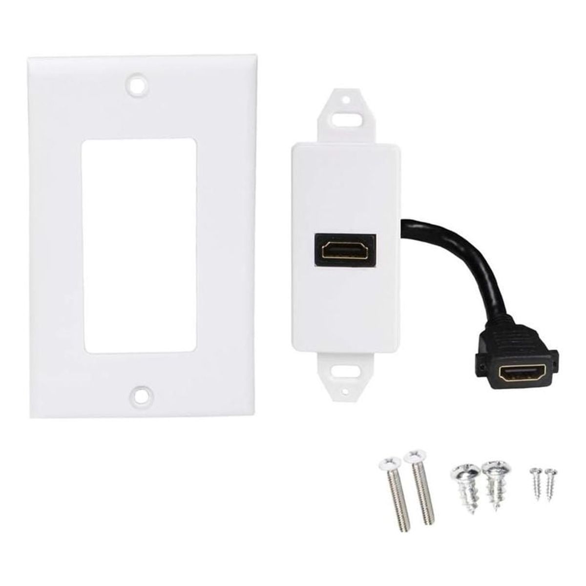 GENERICO - Placa De Muro 1 Puerto Hdmi, Extension 10 Cms