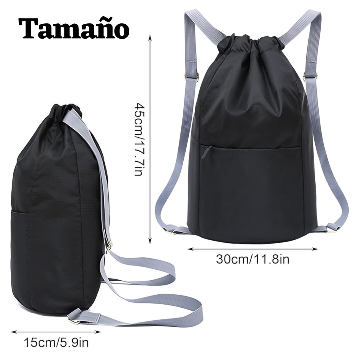 GENERICO - Mochila Impermeable ConCordón Para Viajar Campañas Gimnasio