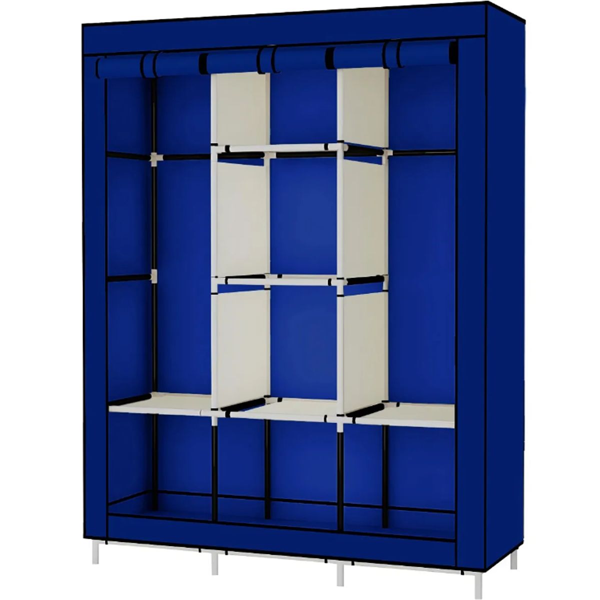 SUPERCENTER - Practico Armario Closet Ropero Armable Grande 170x128x45cm Azul