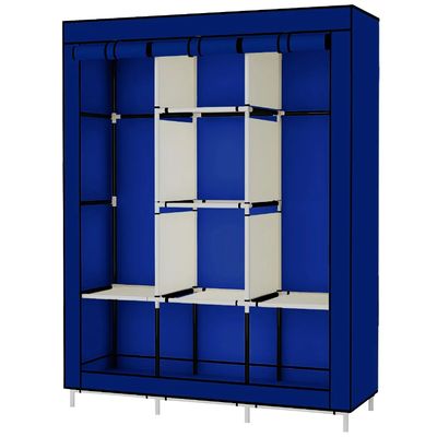 Imagen 2 del producto Practico Armario Closet Ropero Armable Grande 170x128x45cm Azul