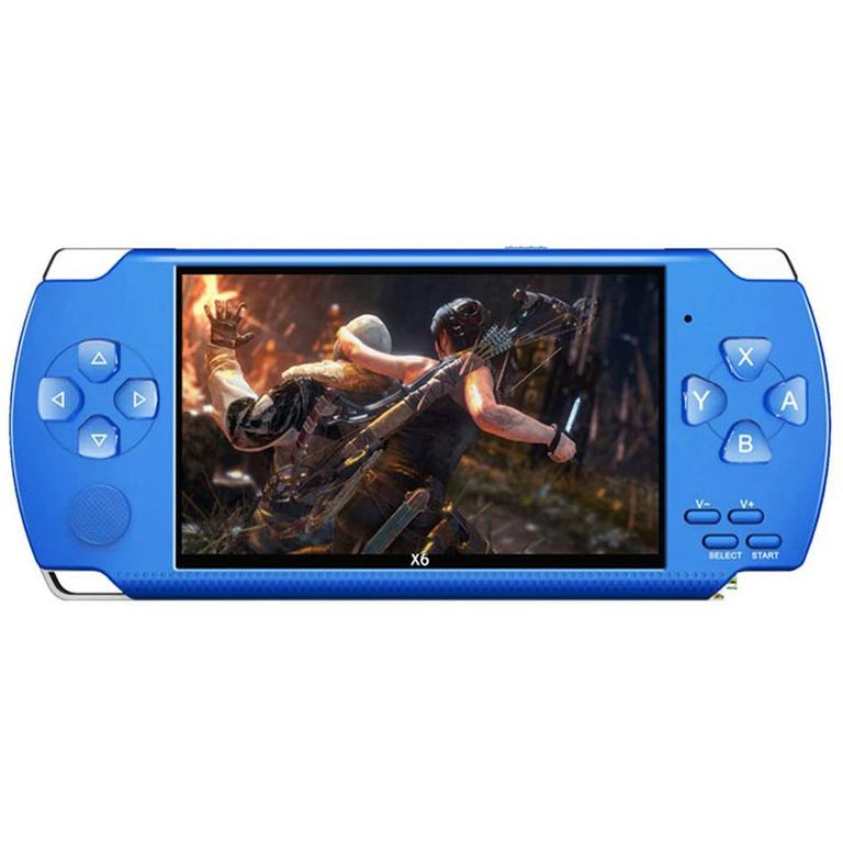 PUREPOWER Consola retro de videojuegos X6 8GB - Azul