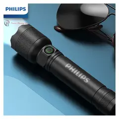PUREPOWER - Linterna de metal LED Recargable Philips