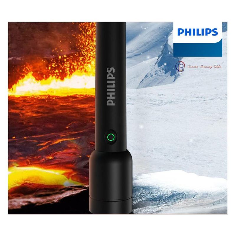 PUREPOWER - Linterna de metal LED Recargable Philips