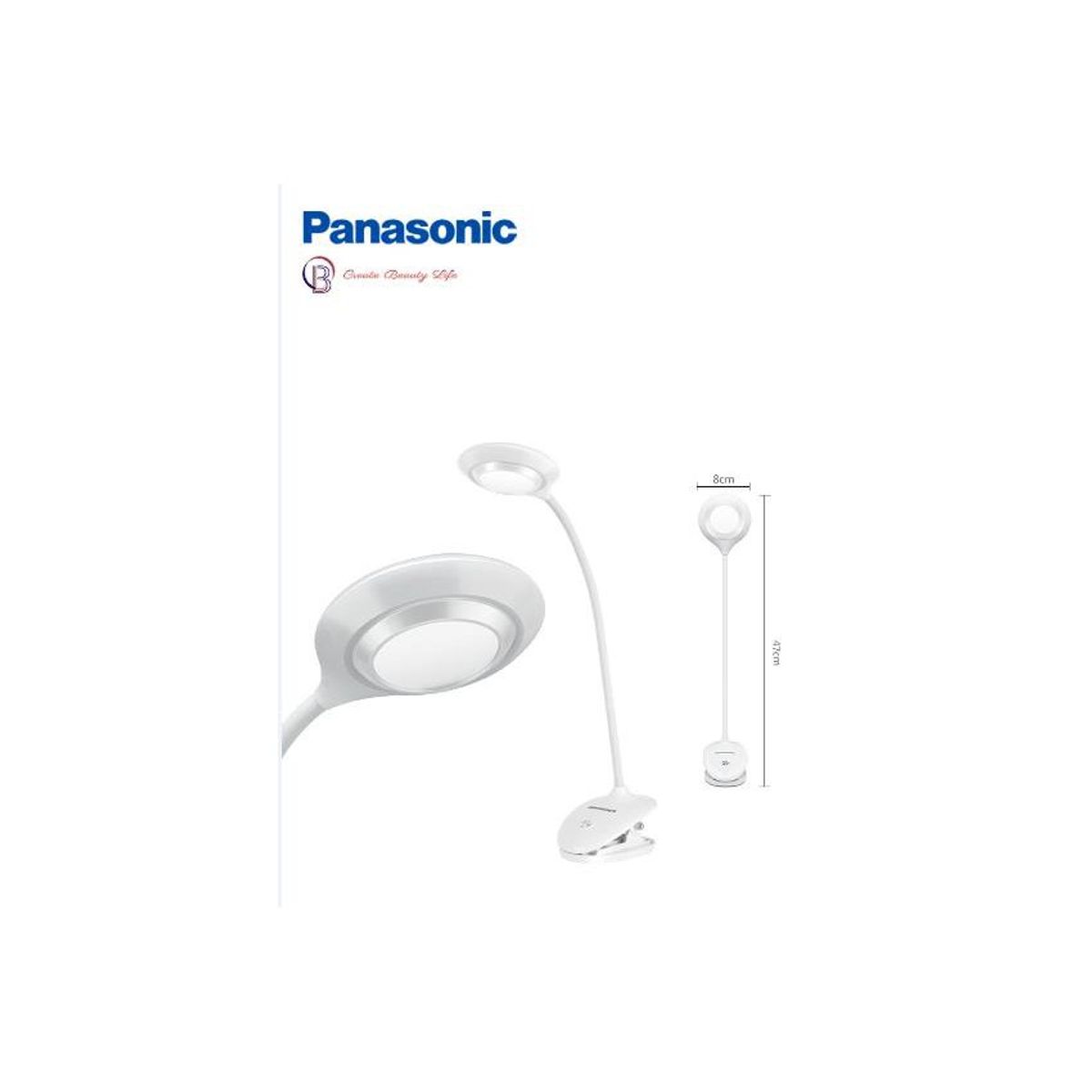 PUREPOWER - Lámpara de lectura recargable con clip