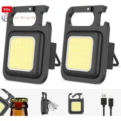 PUREPOWER - Mini linterna recargable con llavero - Pack de 2