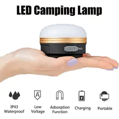 PUREPOWER - Luz de camping LED solar con cargador para teléfono