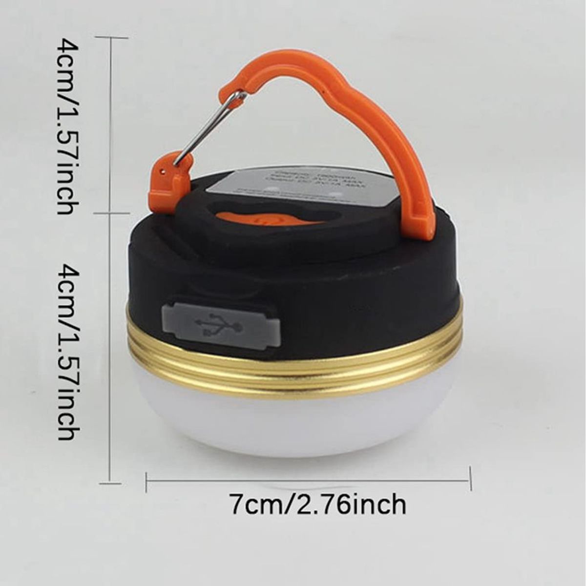 PUREPOWER - Luz de camping LED solar con cargador para teléfono