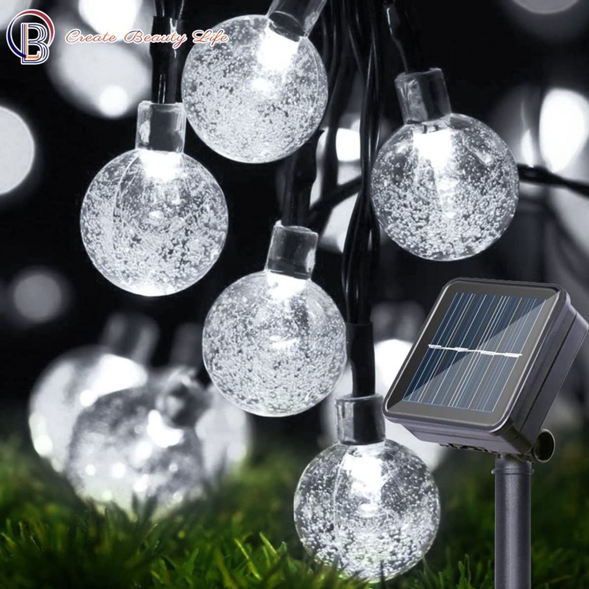 PUREPOWER - Luces exteriores 30 LED 6.5 metros resistente al agua