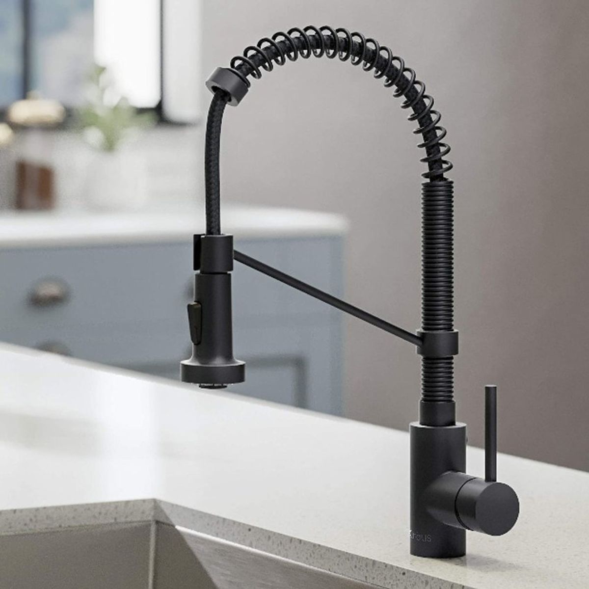 PUREPOWER - Grifo de cocina metálico de una llave.