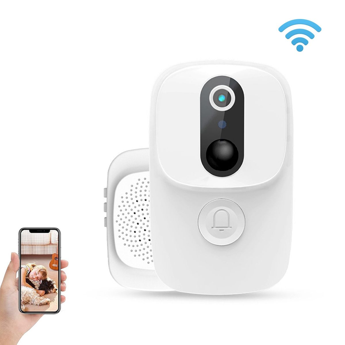 PUREPOWER - Timbre Videoportero Inalámbrico con Bocina Para Hogar