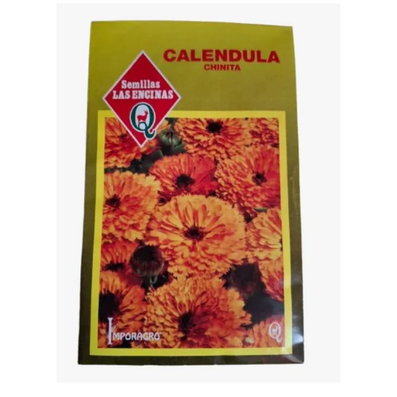 LAS ENCINA - Semillas Certificadas Flor Caléndula Chinita  Huerto