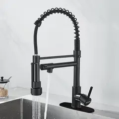 PUREPOWER - Grifo de cocina para lavaplatos monocromado extensible