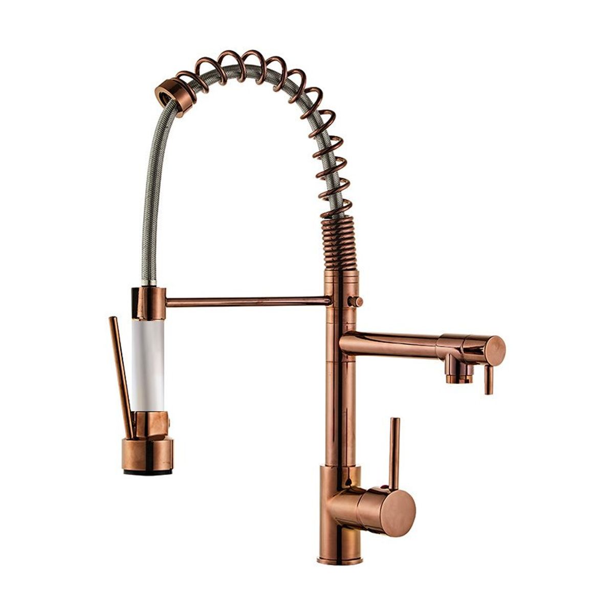 PUREPOWER - Grifo de cocina para lavaplatos monocromado extensible