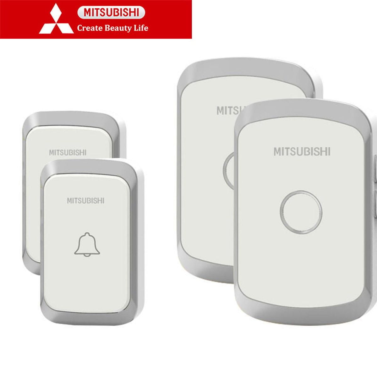 PUREPOWER - Mitsubishi timbre inteligente inalámbrico autogenerador hogar oficina