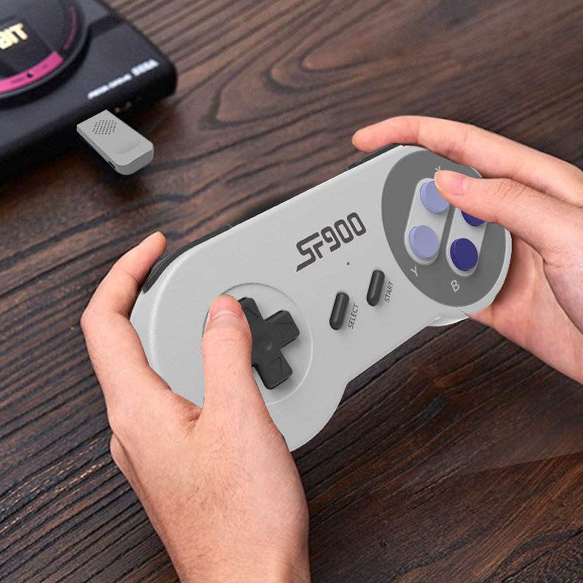 PUREPOWER - Sf900 doble retro consola portátil 1500 juegos - Juegos nostálgicos.