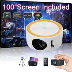 PUREPOWER - 2025 New proyector ultra portail LED HD 1080P Video-projector - 3201