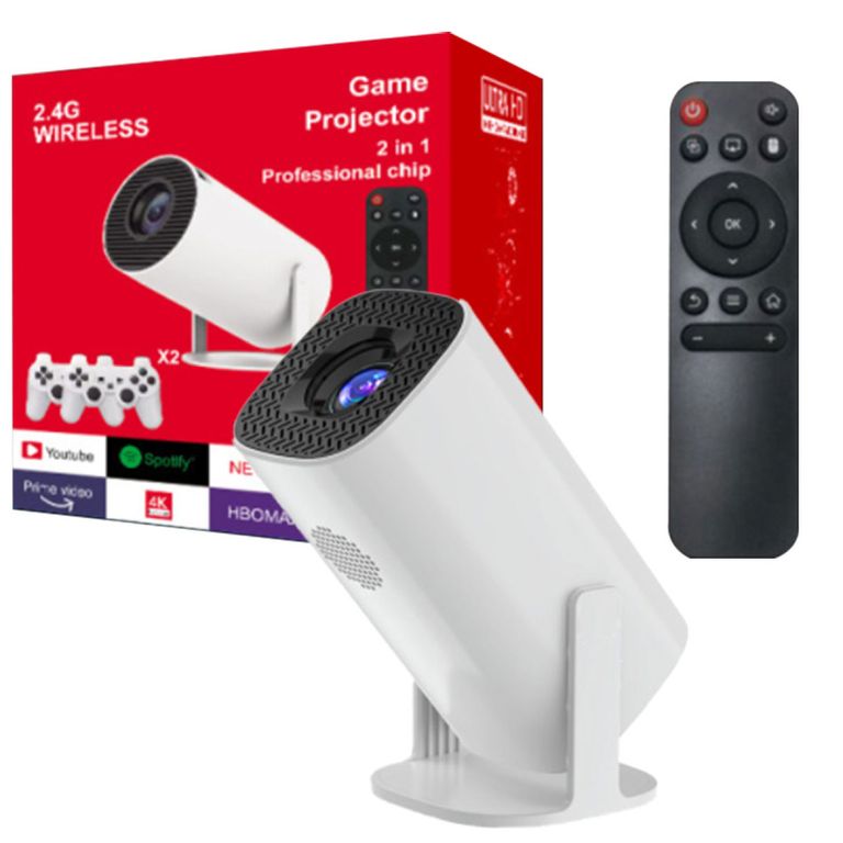 PUREPOWER 4K260 ANSI Smart Projector with WiFi 6 BT 50 Screen Adjustment