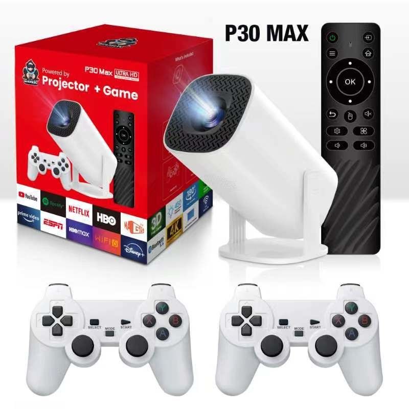 PUREPOWER - 4K260 ANSI Smart Projector with WiFi 6 BT 50 Screen Adjustment
