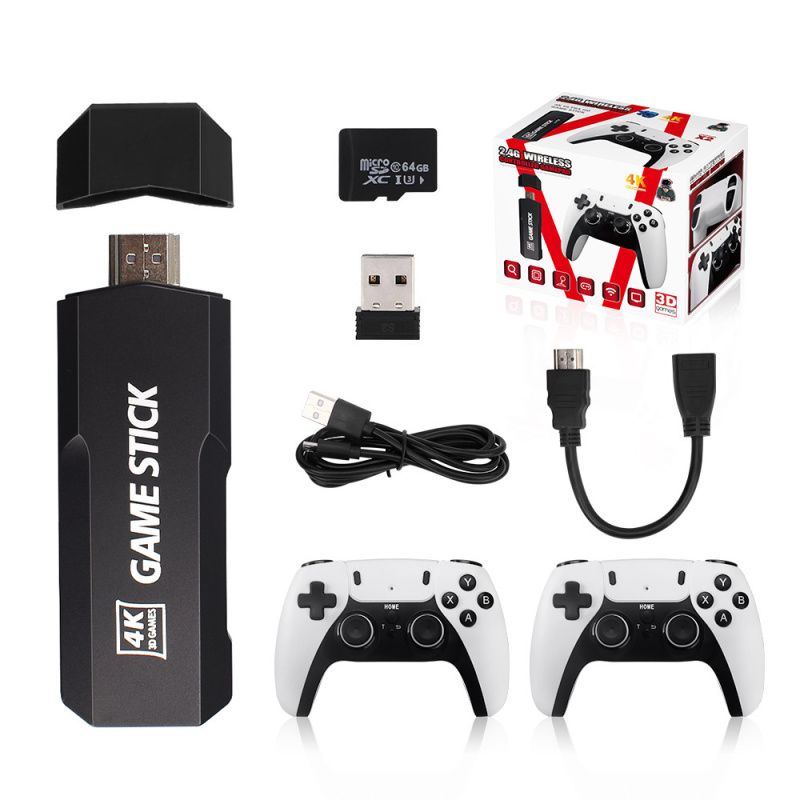 PUREPOWER - Gd10 pro videostick host 2.4G doble controlador inalámbrico HD 4K