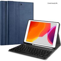 Funda con teclado Español Incluye Ñ para Galaxy Tab A7 Lite 8.7 - Azul