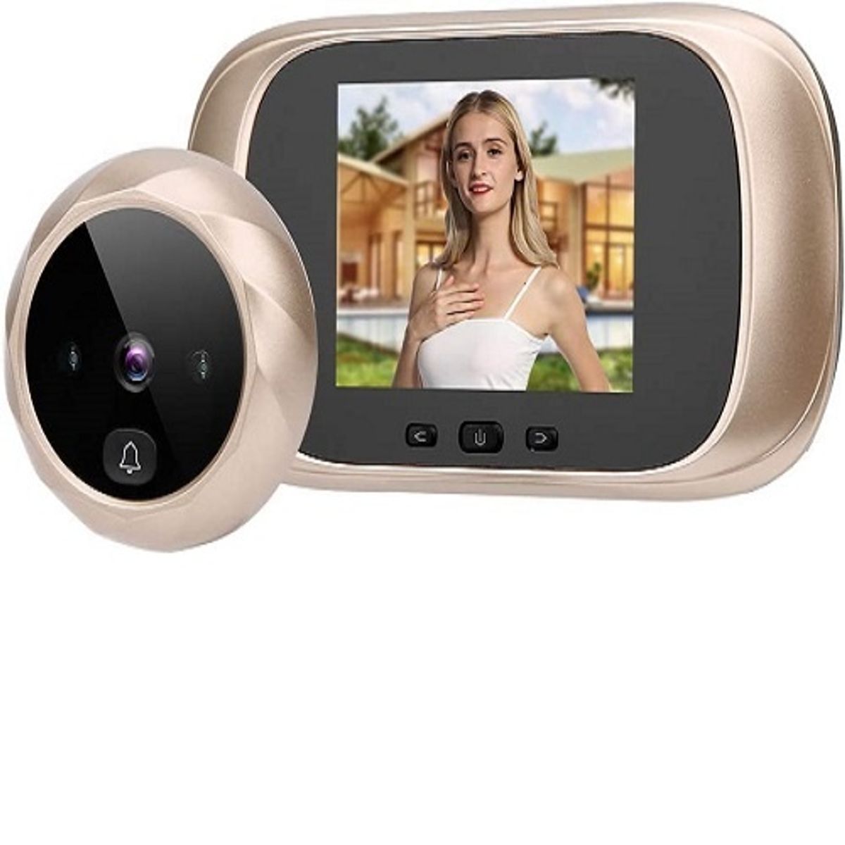 PUREPOWER - Mirilla de puerta digital inalámbrica con visión nocturna