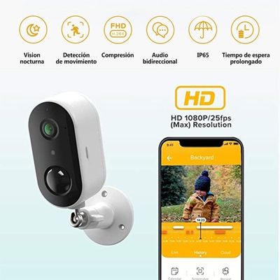 Imagen 2 del producto Cámara de seguridad con visión nocturna y sensor de movimiento