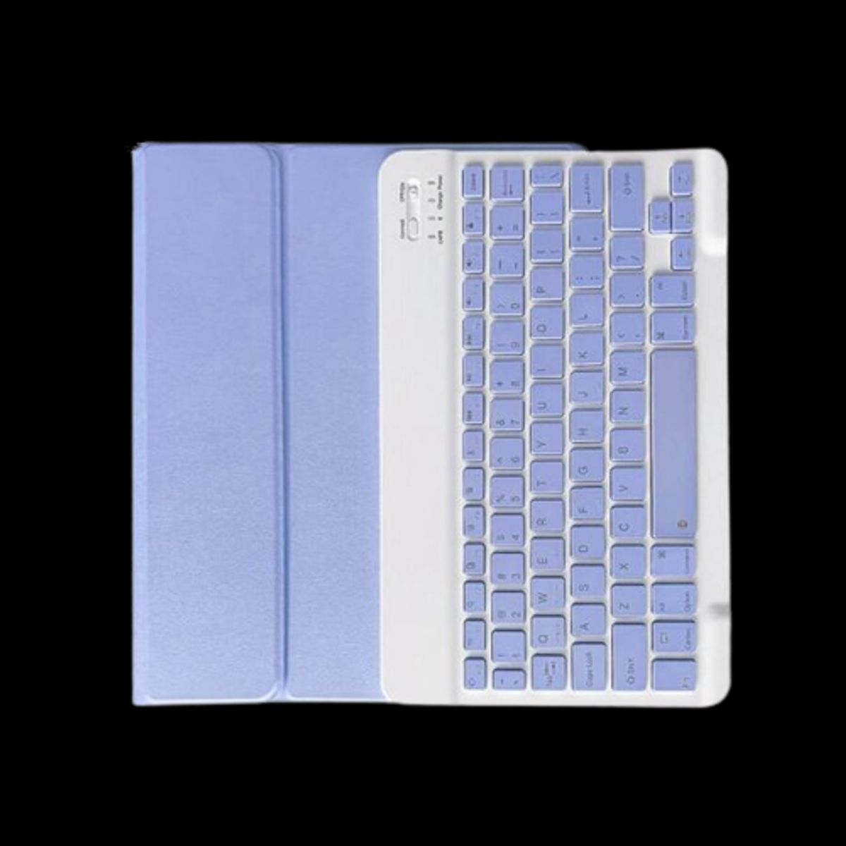 PUREPOWER - Funda teclado y Mouse para iPad 9, 8 o 7 de 10.2 pulgadas - Violeta..