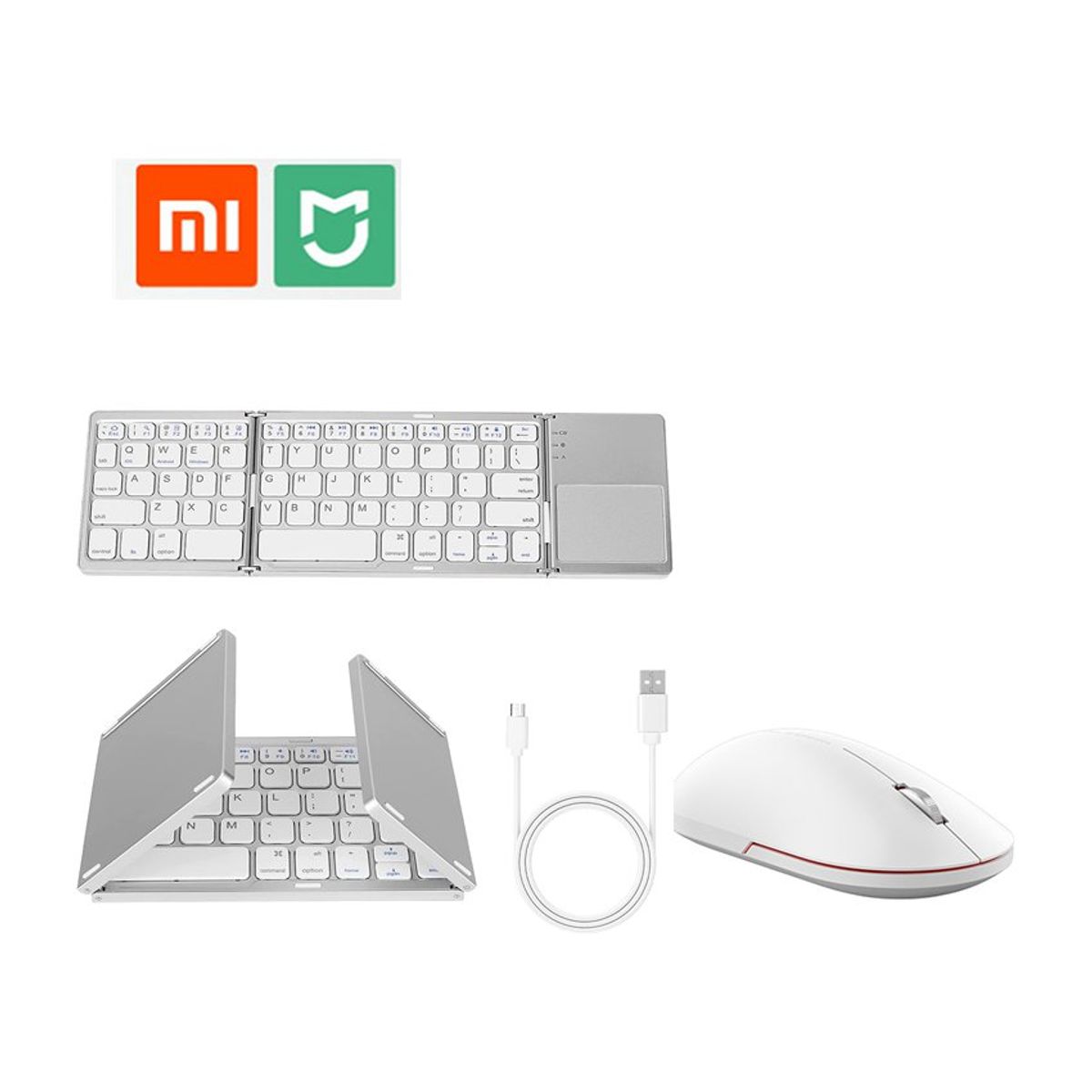 PUREPOWER - Kit teclado y mouse inalámbrico bluetooth Xiaomi
