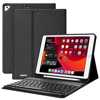 Imagen 2 del producto Funda con teclado en español y Mouse para iPad 9 8 o 7 10.2"" - Negro.