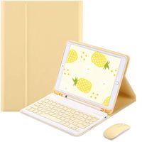 Funda con Ñ teclado y Mouse para iPad 9, 8 o 7 10.2""