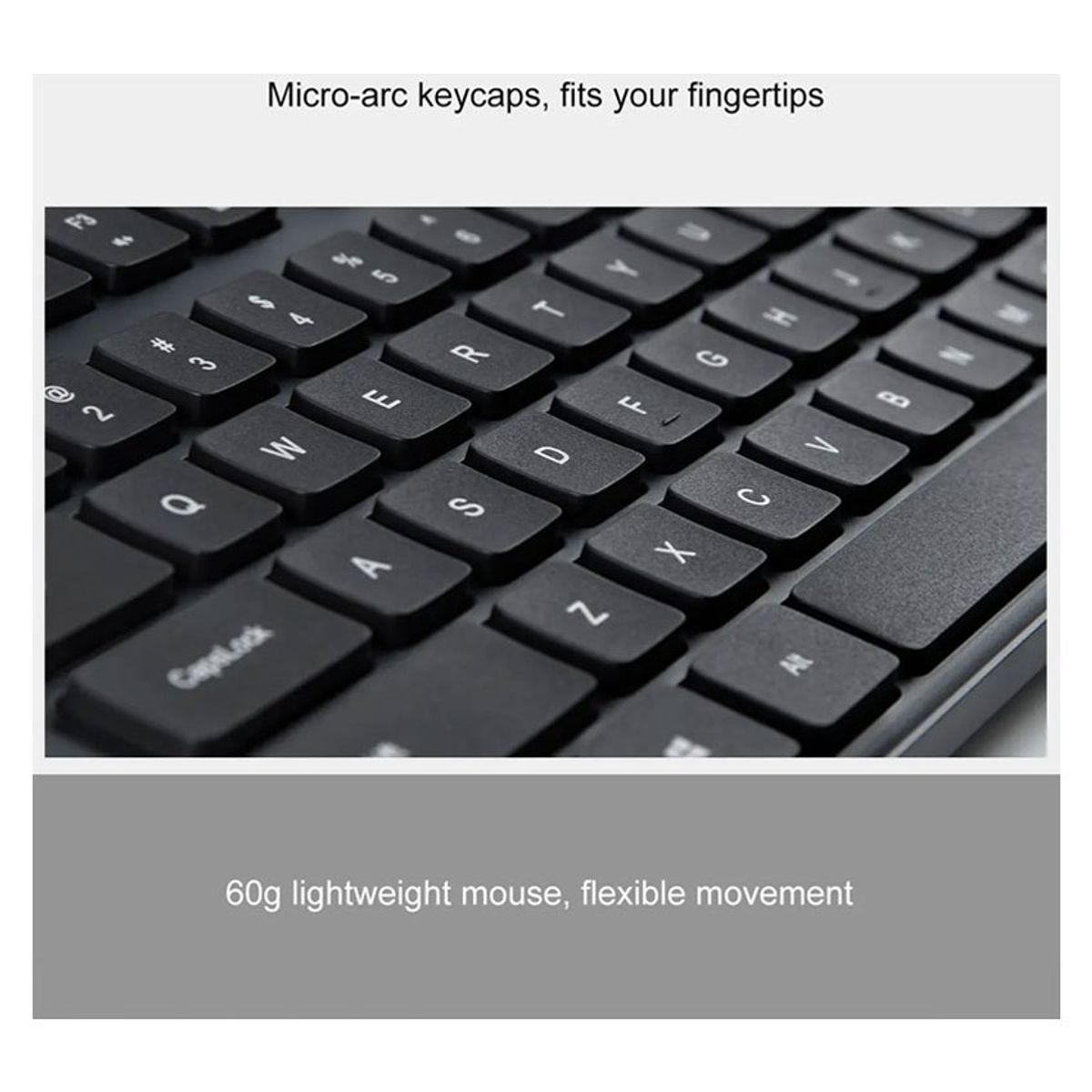 PUREPOWER - Teclado y Mouse Inalámbrico Xiaomi Mi Wireless Keyboard  Mouse Combo