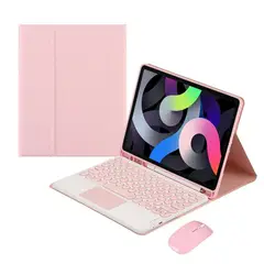 PUREPOWER - Funda con teclado y touchpad en español para iPad 9 8 o 7