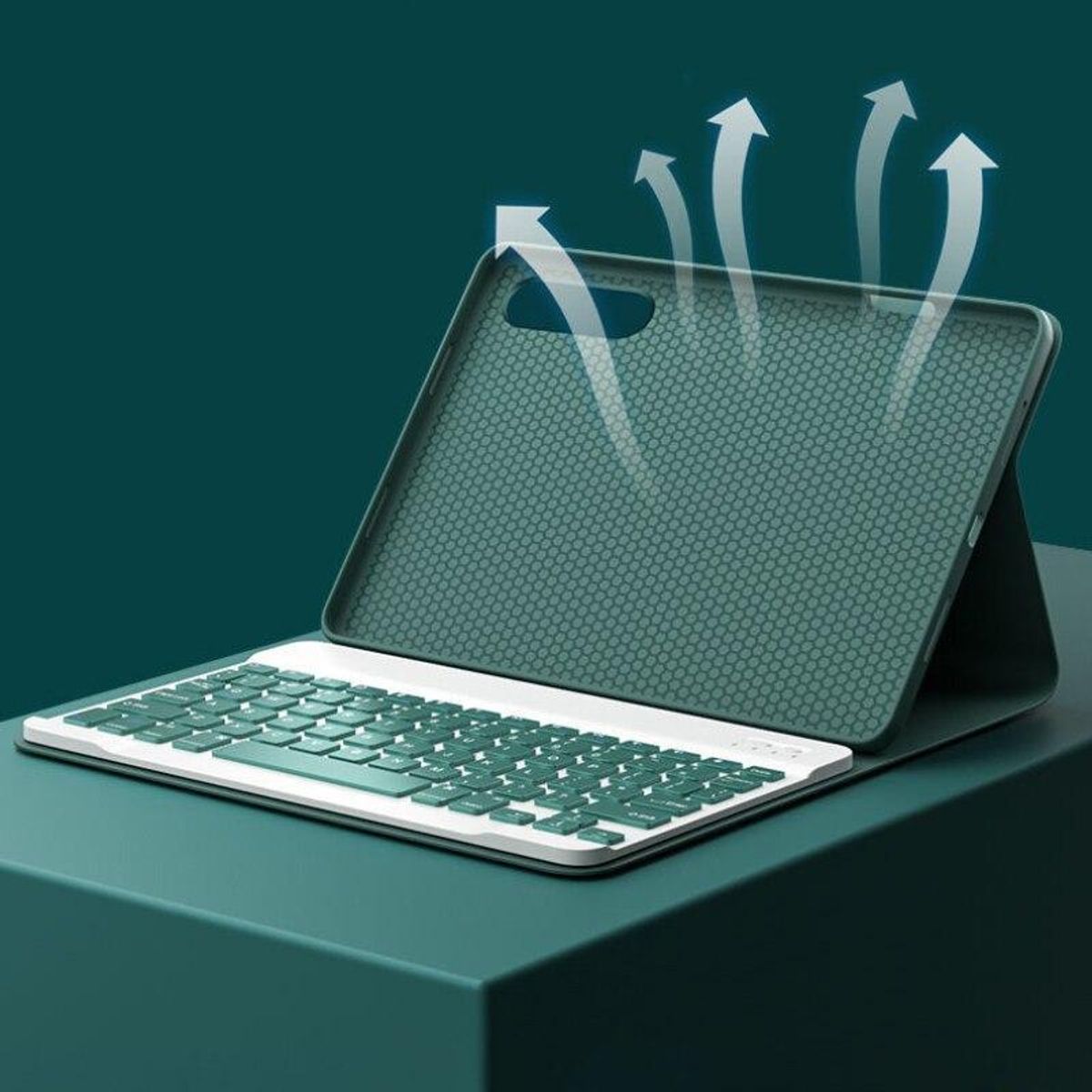 PUREPOWER - Funda con teclado para Xiaomi Pad 5 - Verde.