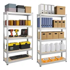 GENERICO - Pack X2 Repisa Industrial Estante Galvanizado Armable 180cm