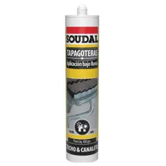 GENERICO - Sellante Tapagoteras Gris 300 Ml. Soudal Aplicaciòn. Bajo La Lluvia