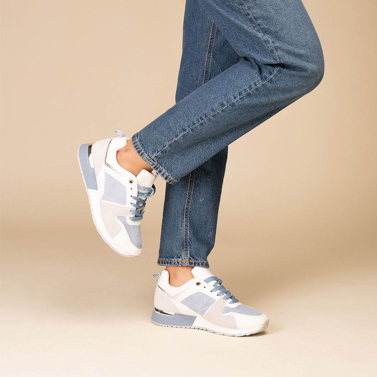 CHINITOWN - Zapatilla Urbana Mujer Azul Sayda Chinitown