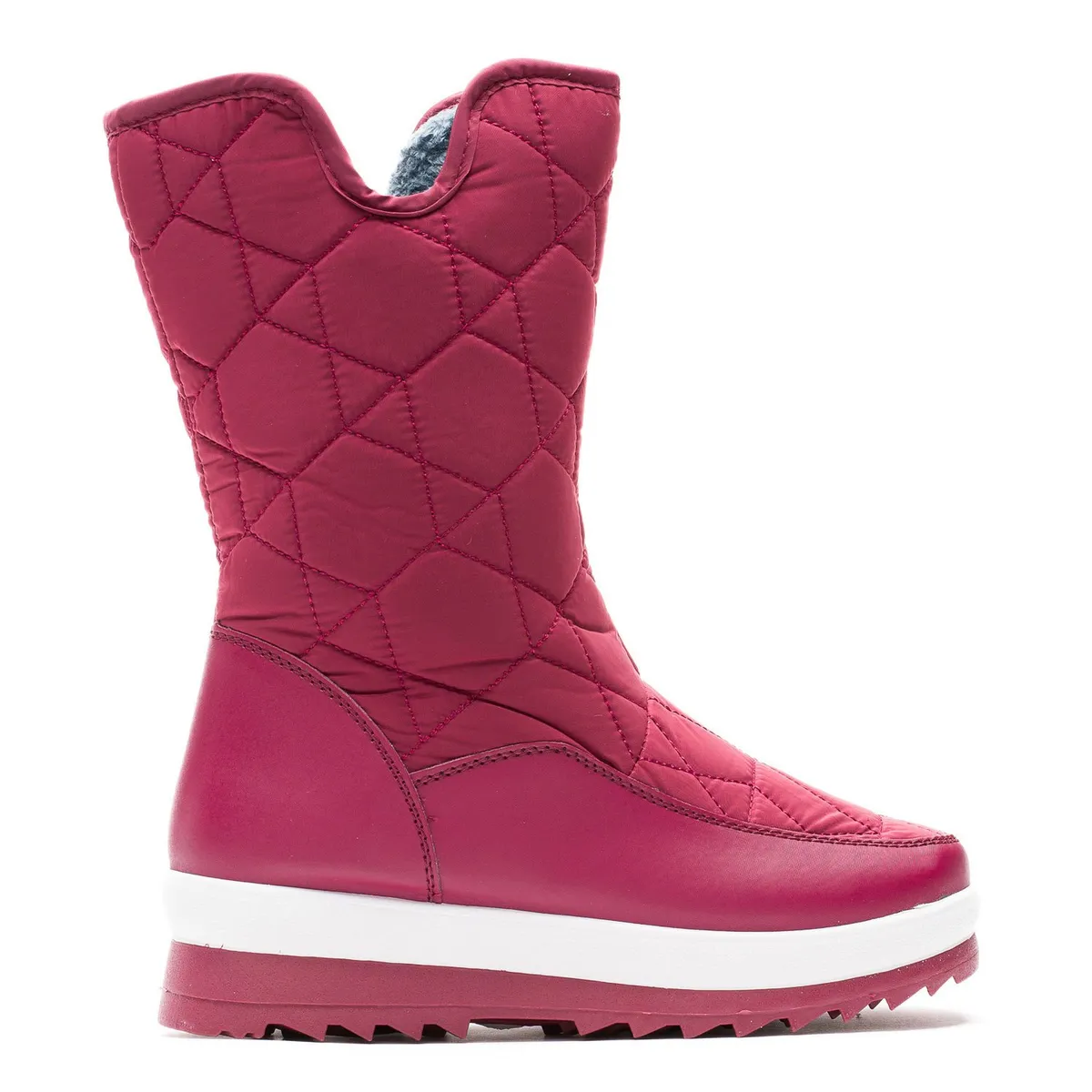 CHINITOWN - Bota Impermeable Mujer Burdeo Yunari Chinitown