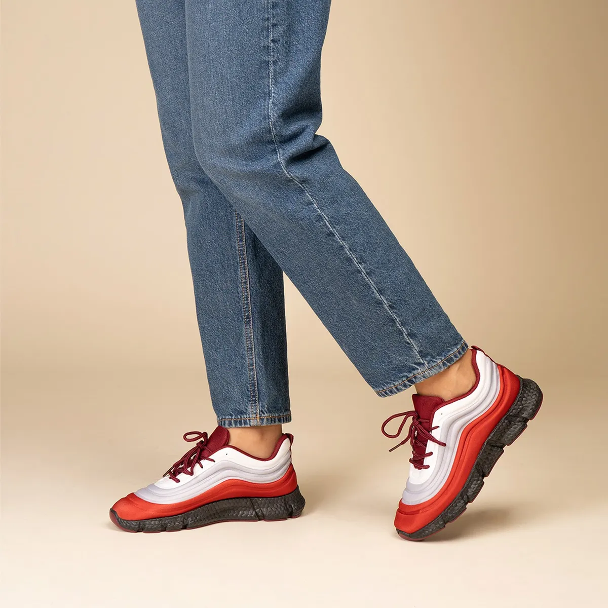 CHINITOWN - Zapatilla Deportiva Mujer Burdeo Ebba Chinitown