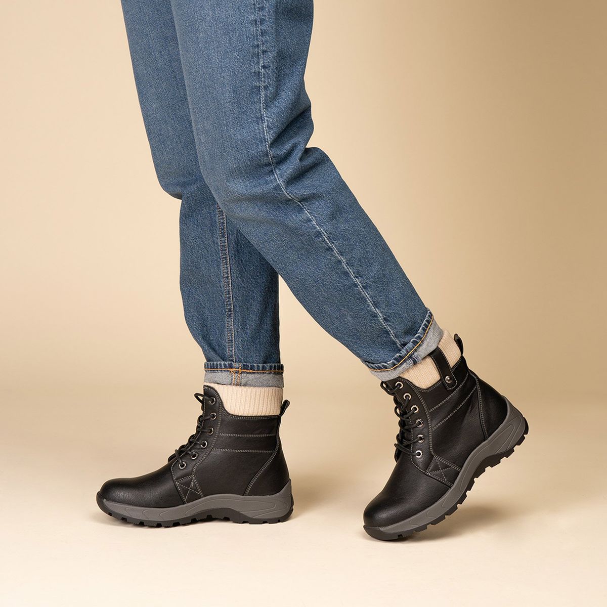 CHINITOWN - Botín Casual Mujer Negro Dacey Chinitown