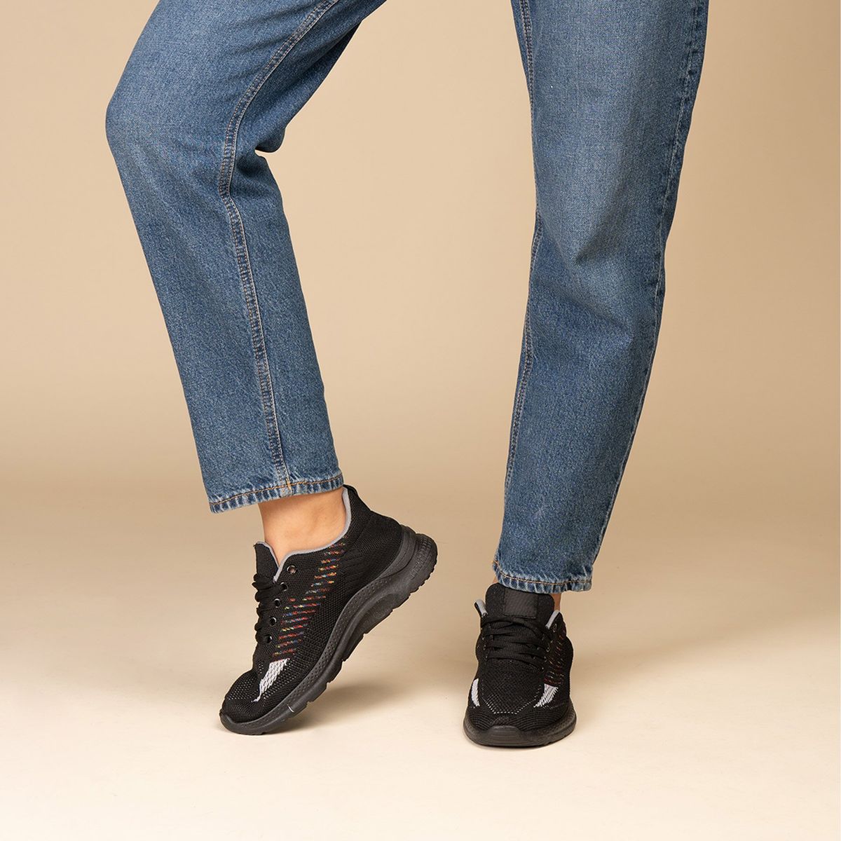 CHINITOWN - Zapatilla Deportiva Mujer Negro Esme Chinitown