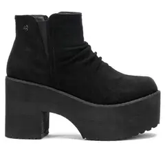 CHINITOWN - Botín Alto Mujer Negro Zahara